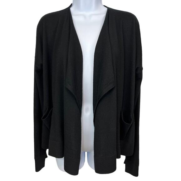 Armani Exchange 100% merino wool soft open cardigan sweater drape - Picture 4 of 12